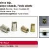 Informacion sobre material, especificaciones y medidas de la Tuerca Remachable Aluminio / Acero / Inoxidable