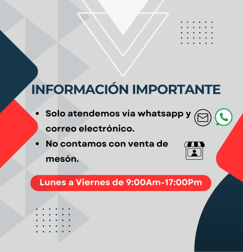 Información importante sobre horario